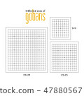 Vector illustration of empty gobans 47880567