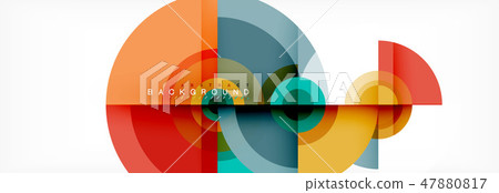 Abstract background circle design 47880817