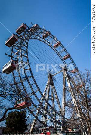 Wiener Riesenrad constructed in 1897 in Vienna Wiener Riesenrad constructed in 1897 in Vienna 47881468