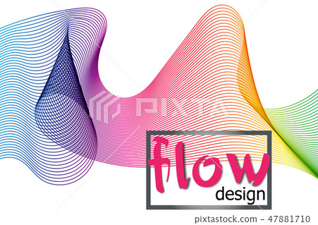 Wave colorful texture Flow shapes Liquid wave 47881710