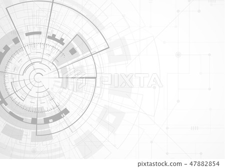 Abstract futuristic digital technology concept 47882854