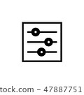 Setting icon Vector illustration, EPS10. 47887751