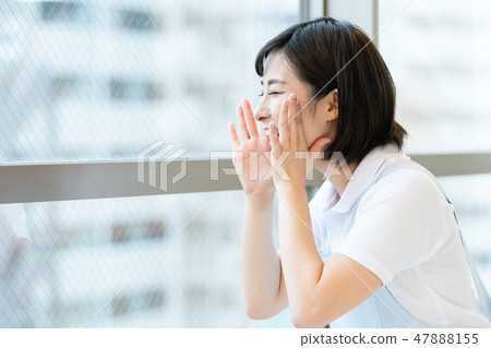 A woman in a nursing career A woman in a nursing career 47888155