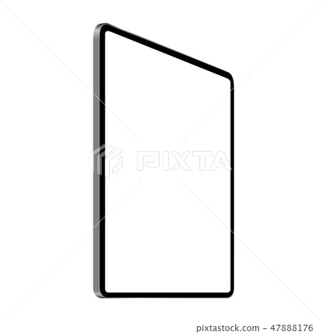 digital tablet vector drawing perspective view digital tablet vector drawing perspective view 47888176
