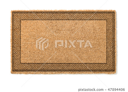 Blank Welcome Mat Isolated on White Background Blank Welcome Mat Isolated on White Background 47894406
