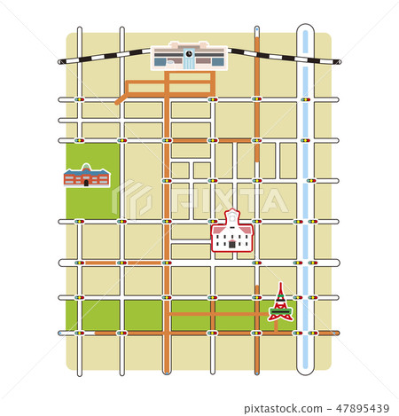 Map around Sapporo station 47895439