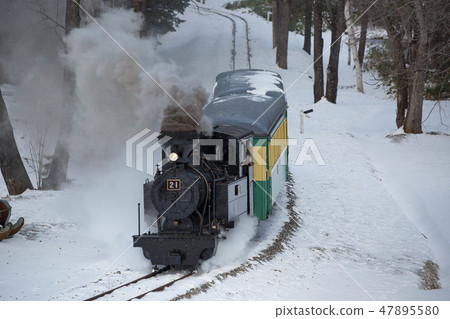 跑在雪的蒸汽機車 跑在雪的蒸汽機車 47895580