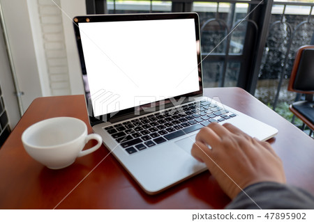 man of business man hand working on laptop man of business man hand working on laptop 47895902