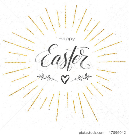Happy Easter festive greeting card. Design of 47896042