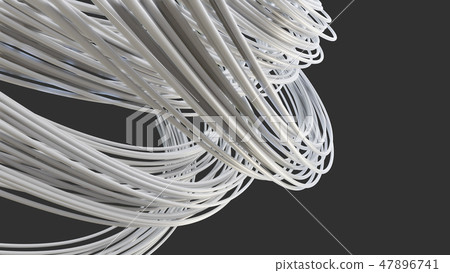 Abstract white smooth lines on gray background Abstract white smooth lines on gray background 47896741