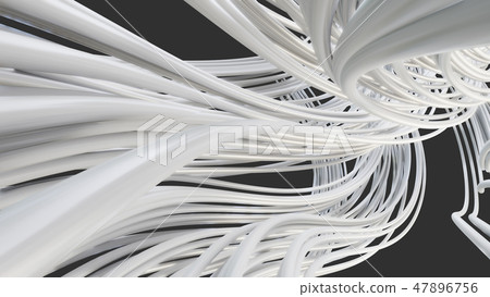 Abstract white smooth lines on gray background Abstract white smooth lines on gray background 47896756