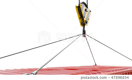 Crane hook isolated Crane hook isolated 47896834