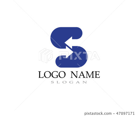 S logo vector line template font - Stock Illustration [47897171] - PIXTA