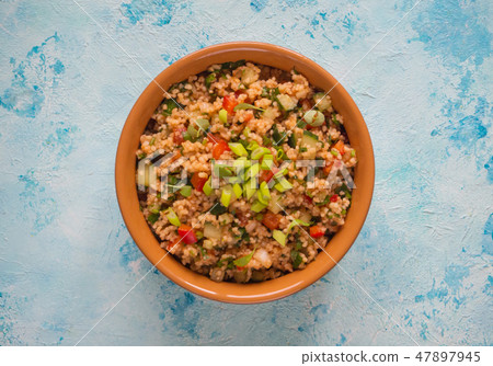 Delicious Turkish meze Kisir. Traditional snack. 47897945