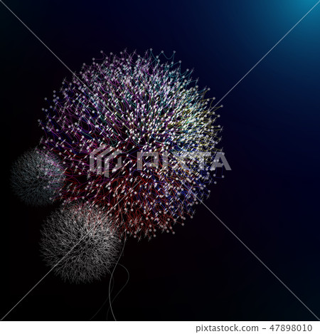 Abstract dandelion in vector art 47898010