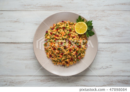 Delicious Turkish meze Kisir. Traditional snack. 47898084