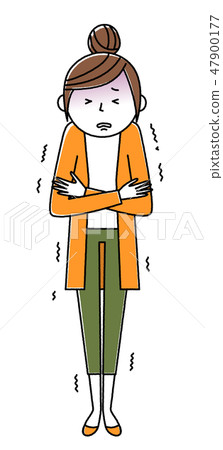 Young lady Mom chilly Young lady Mom chilly 47900177