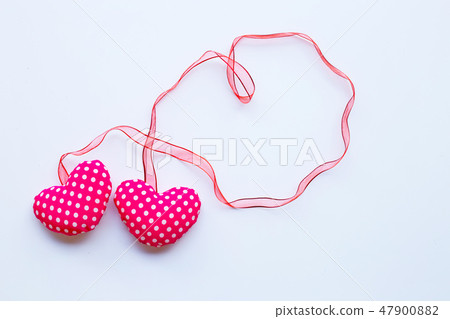 Valentine's hearts on white Valentine's hearts on white 47900882