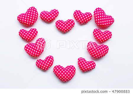 Valentine's hearts on white Valentine's hearts on white 47900883