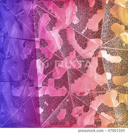 Abstract background of shiny metalic polygonal shapes 47901505