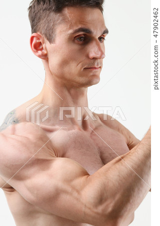 Fitness man background shoulder biceps Fitness man background shoulder biceps 47902462