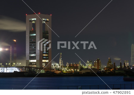 四日市港口港口工廠夜景 四日市港口港口工廠夜景 47902891