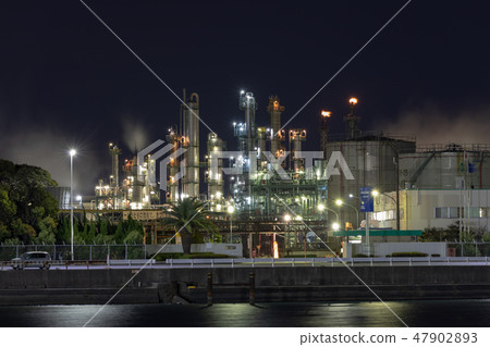 四日市港口港口工廠夜景 四日市港口港口工廠夜景 47902893