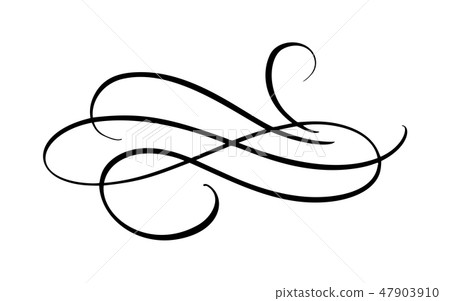 Vector Vintage Elegant Divider Or Separator Stock