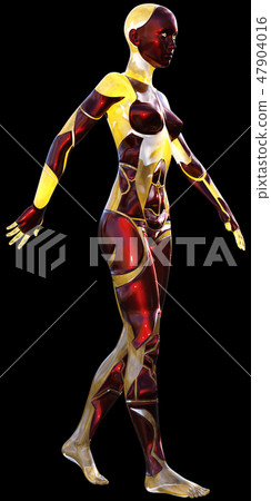 High Tech Android Female Articifial Intelligence High Tech Android Female Articifial Intelligence 47904016