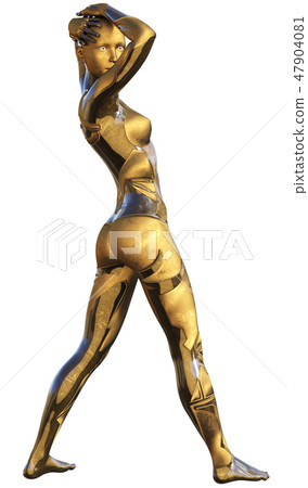 High Tech Android Female Articifial Intelligence High Tech Android Female Articifial Intelligence 47904081