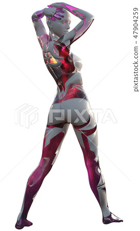 High Tech Modern Android Female AI 3D Design High Tech Modern Android Female AI 3D Design 47904259