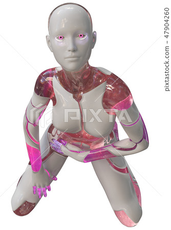 High Tech Modern Android Female AI 3D Design High Tech Modern Android Female AI 3D Design 47904260