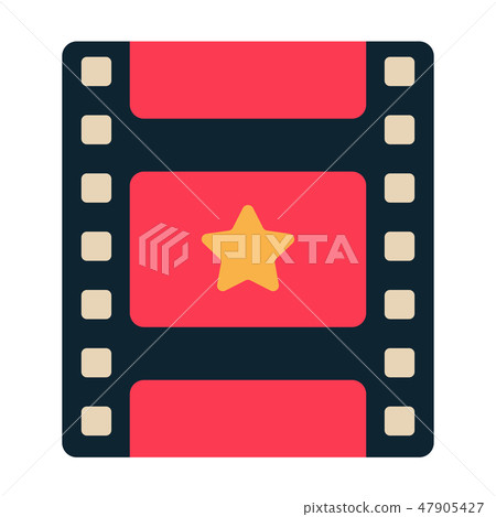 Film flat illustration 47905427