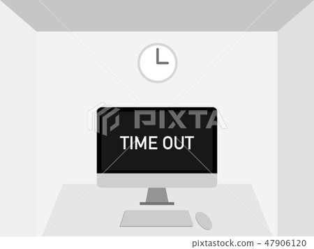 Vector desktop computer Put on a work piece with Vector desktop computer Put on a work piece with 47906120