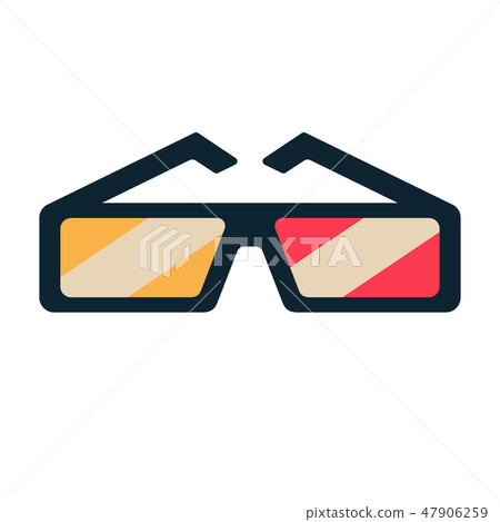 3DGlass flat illustration 47906259