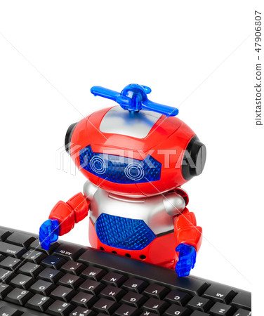 Toy robot and computer 47906807