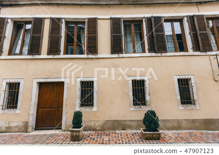 house with shutters on windows house with shutters on windows 47907123