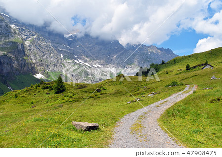 Hiking in the Alps 47908475
