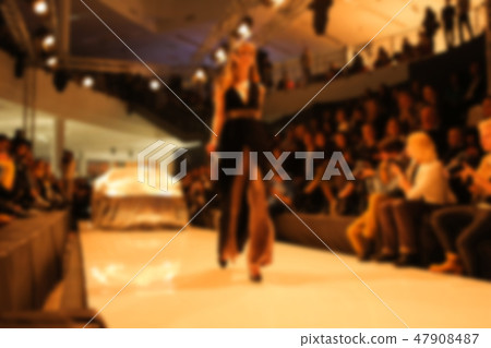 Fashion runway out of focus. The blur background 47908487