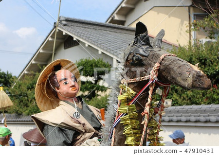Naked horse and samurai of the hall festival 47910431