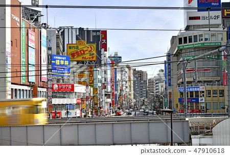 View of Tokyo Townscape in Takadanobaba Station in Japan 47910618