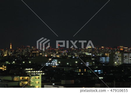 Night view of Myoko Station 47910655
