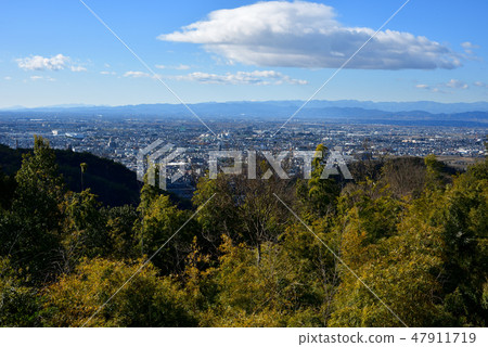 從群馬縣大田區觀看日本函館城堡金山城堡遺址 47911719