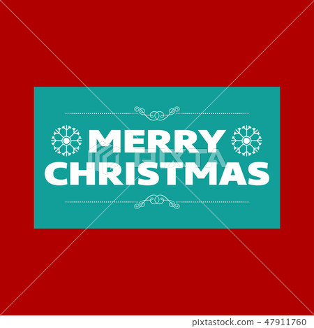 Christmas typographic vecto 47911760