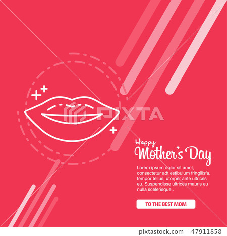 Mother's day greeting card with 47911858