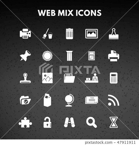 Web Mix Icon Web Mix Icon 47911911