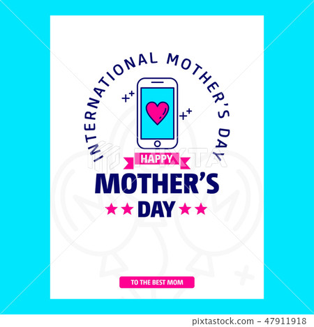 Happy Mother's day greetings card Happy Mother's day greetings card 47911918