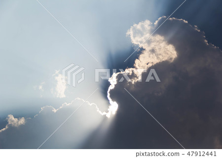 the sun shines out of the clouds. the sun shines out of the clouds. 47912441