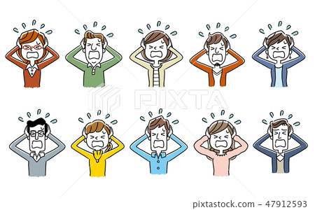 Multiple men and women: set 47912593