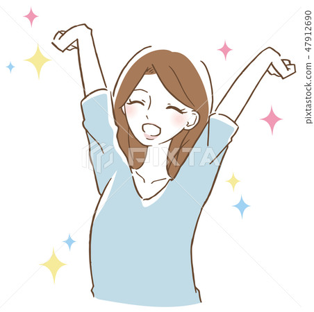 女性伸展 47912690